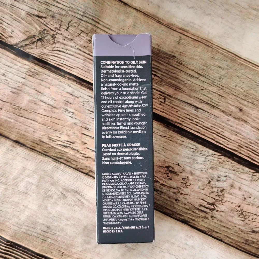 Mary Kay Timewise Foundation Matte 3D Bronze C 180 New In Box